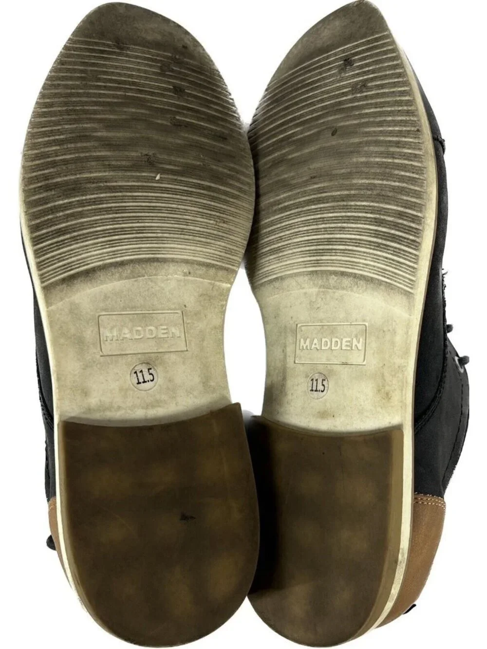 Steve Madden Falout Black Suede Oxford Dress Shoes Almond Toe Men's 11.5 US